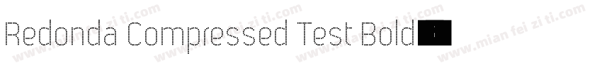 Redonda Compressed Test Bold字体转换
